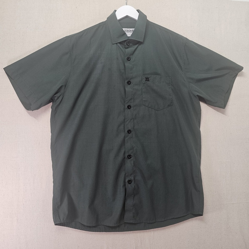 Dixxon Flannel Co Shirt Men Large Green Button Up DLux Performance Bamboo Series